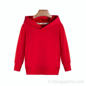 Pasadyang naka -istilong cotton fleece blangko mga bata hoodies